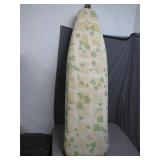 Wood-Framed Ironing Board With Leaf Print Cover