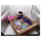 Colorful Crystal Slabs and Clusters