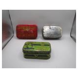 3 Small Collectible Tins