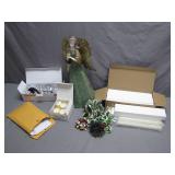 Holiday Decor Assortment with Angel Statue