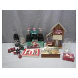 Coca-Cola Memorabilia Collection with Bottles