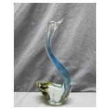Handcrafted Art Glass Swan Figurine