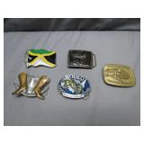 Five Belt Buckles