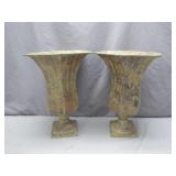 Hexagonal Metal Urns