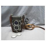 Rolleiflex Twin-Lens Reflex Camera With Case
