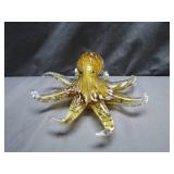 Handcrafted Glass Octopus Sculpture