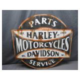 Wood Hand Painted Harley Davidson Sign