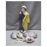 Porcelain Carnival Doll With Ornaments