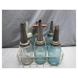 Oil Dispenser Bottles With Caddy