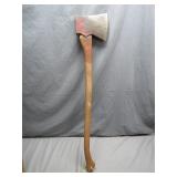 Rustic Hand Axe with Weathered Handle