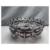 Ruby Red Bohemian Cut Crystal Bowl