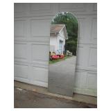 Full-Length Arch Floor Mirror With Frame
