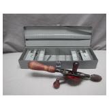 Hand Crank Drill & Metal Storage Box Set