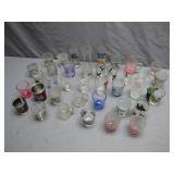 35 Souvenir Shot Glasses Assorted Designs