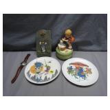 Small Collectibles Lot with Music Box, Watch &...