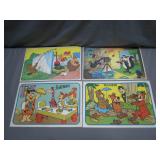 Four 1970s Cartoon Placemats