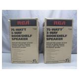 RCA 75-Watt 3-Way Bookshelf Speakers