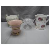 4 Unique Mixed Serveware Pieces