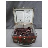 Mid-Century Domino Set in Tartan Tin