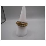 925 Thailand Marked Jeweled Ring, Size 8