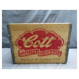 Cott Beverages Wooden Crate With Bold Graphics