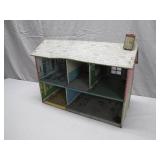 Vintage Tin Litho Dollhouse with Charming Details