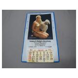 1978 Advertising Calendar With Golden Bikini