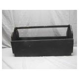 Rustic Black Wooden Tool Carrier
