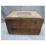 Rustic Wooden Storage Crate With Lid