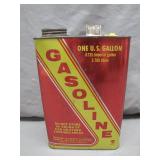 Vintage Red-and-Yellow Gasoline Can, 1 Gallon