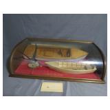 Handcrafted Maritime Model and Display Case