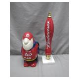 Budweiser Bud Man Pitcher and Tap Handle