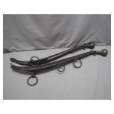 Decorative Horse Bridles with Metal Accents