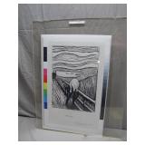 Edvard Munch "The Scream" Black-and-White Print