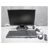 HannsG Monitor with Keyboard and Mouse Set