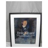 Framed Dear Edvard Performance Poster