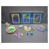 Underwater-Themed Artwork and Decor Collection
