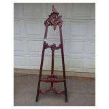 76-Inch Tall Carved Wooden Easel