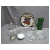 Glassware and Decorative Plate