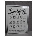 Laundry Co Sign With Care Symbols