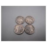 (4) 1936 Buffalo Nickels