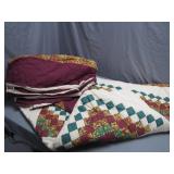 Handcrafted Quilt With Vibrant Patchwork Design