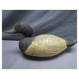 Early Hand-Carved Wooden Duck Decoy