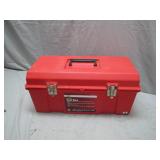 Ace 19-Inch Red Plastic Tool Box