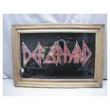 Def Leppard Framed Mirror Art