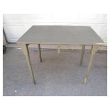 Military Wooden Folding Table, 36x24x28