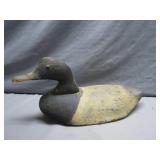 Hand-Carved Wooden Duck Decoy