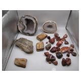 Polished and Raw Geodes and Stones