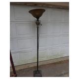70 inch Floor Lamp w/ Decorative Brass Accents
