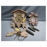 Wood-Carved Cuckoo Clocks